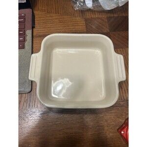 Le Creuset Poterie Ceramic Square Baking Dish Apple Green Solid 6” inches